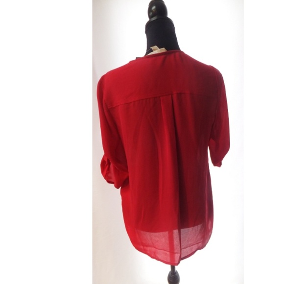 NWT Michael Kors S Raspberry Blouse - Picture 2 of 7